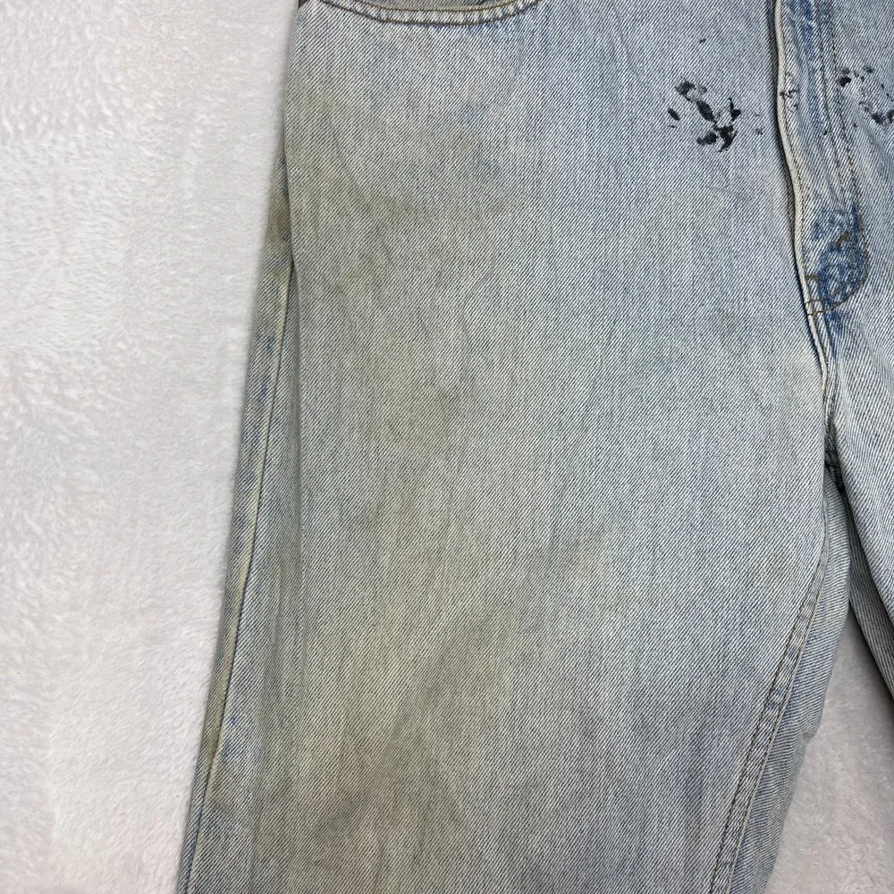 VTG Levi's 505 Regular Fit Straight Leg Jeans Men's Blue Denim Zip Fly - 35X34.5
